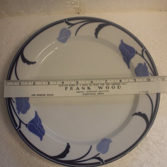 Vintage Dansk Tivoli Belles Fleurs Blue Pattern Set of 2 - Picture 4 of 7